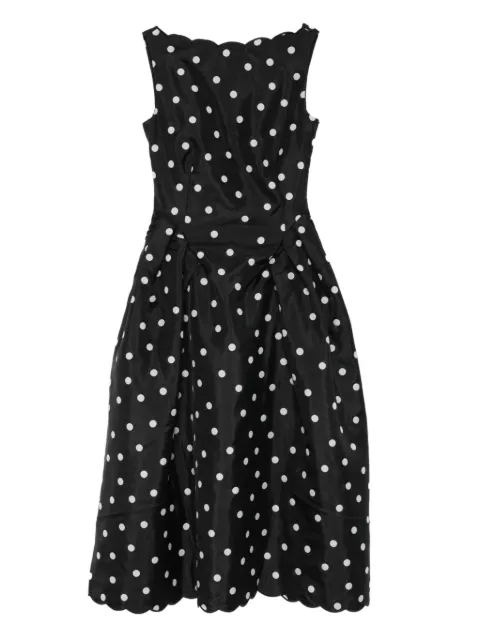Stine Goya polka-dot scalloped midi dress