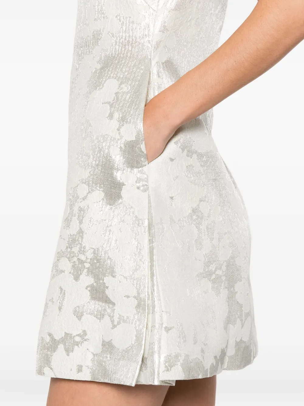 Stine Goya Mouwloze midi-jurk Zilver