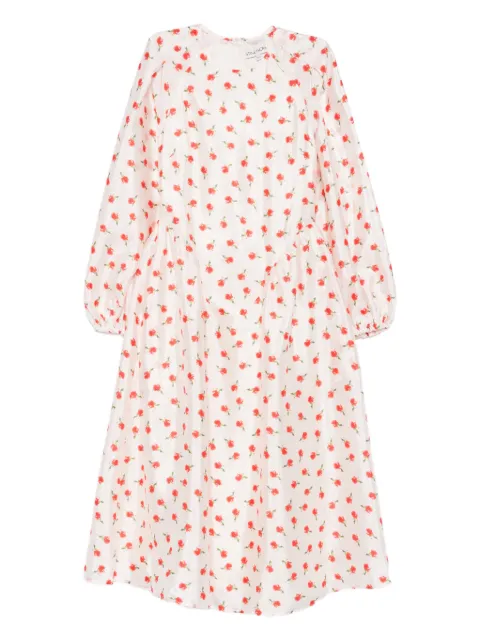 Stine Goya floral long-sleeve midi dress