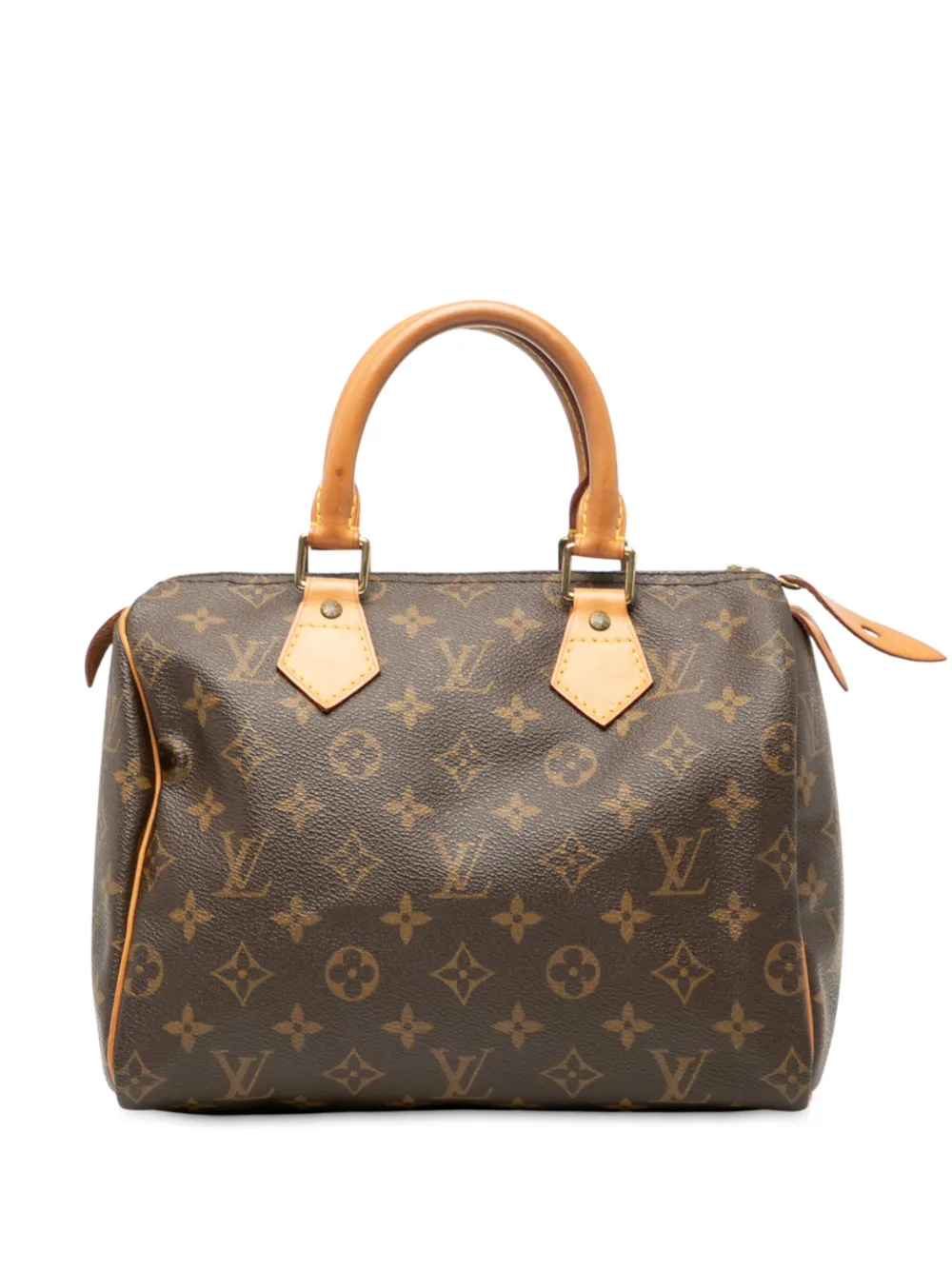 Pre-owned Louis Vuitton 2006 Monogram Speedy 25 Boston Bag In Brown