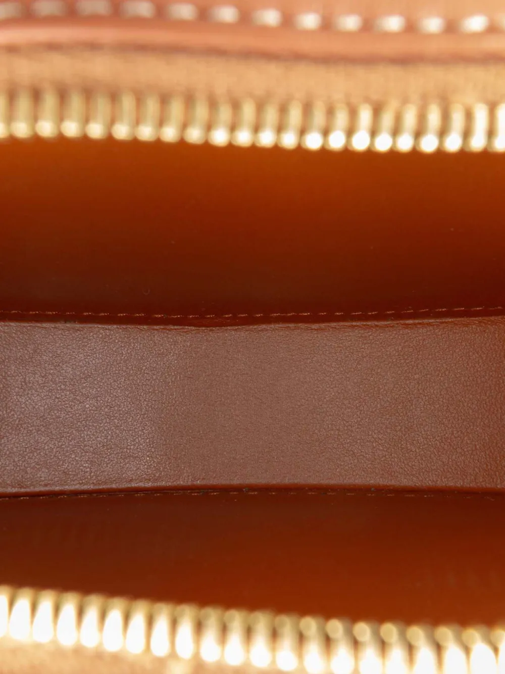 CELINE Pre-owned 2021 Small Calfskin Cuir Triomphe Oval Crossbody Bag In Brown