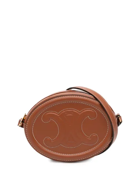 Celine Pre-Owned 2021 Small Calfskin Cuir Triomphe Oval crossbody bag