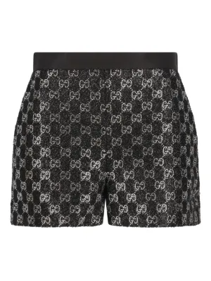 Burberry B-print Silk Shorts | Black | FARFETCH