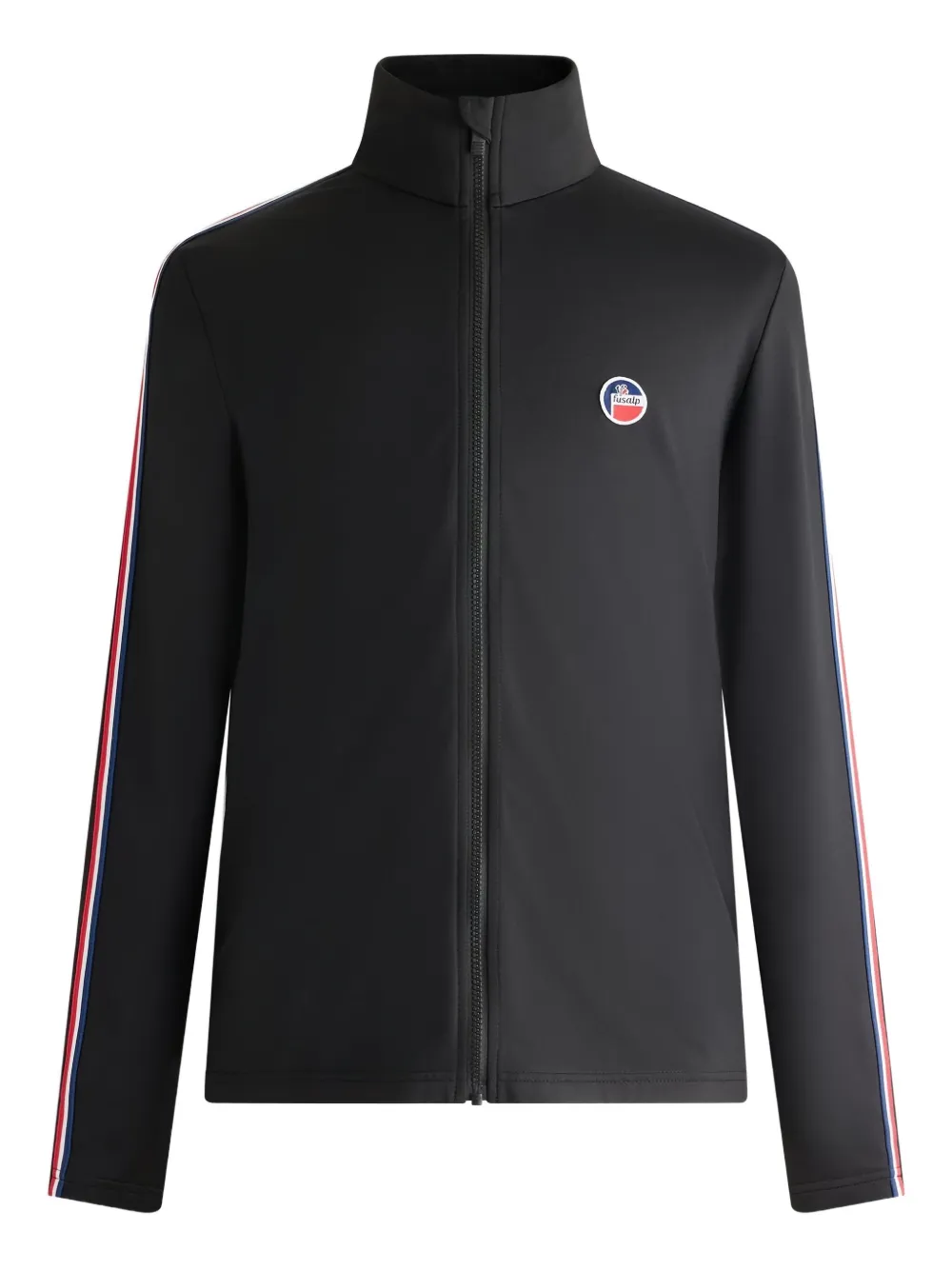 Fusalp Mariozip striped-sleeve sweatshirt | Black | Image 1