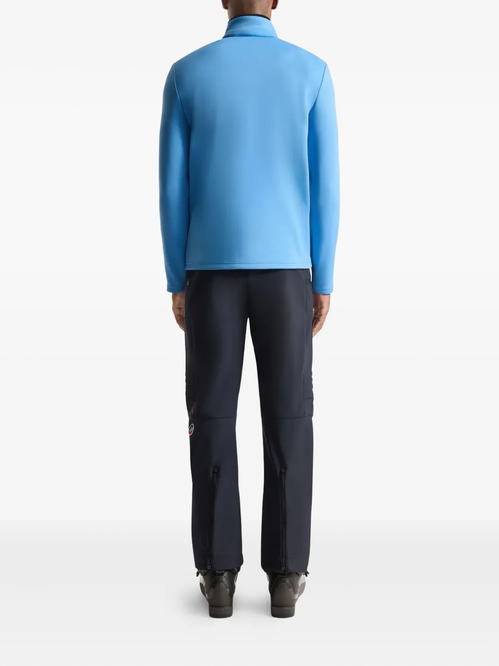 Fusalp Timothy Zip Long-sleeve Ski Top In Blue