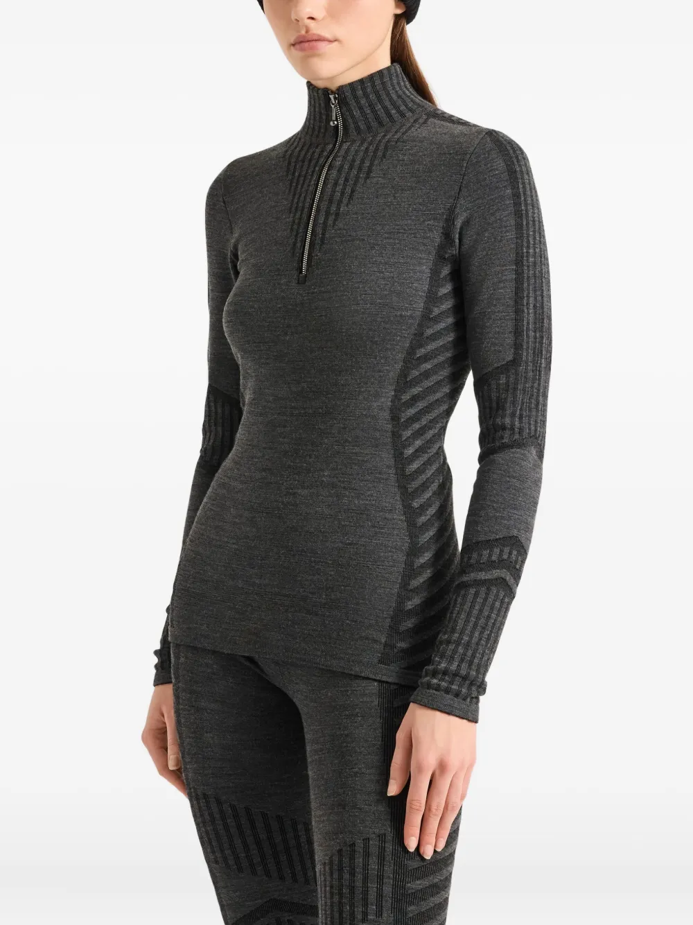 Fusalp Seama Zip Top In Black