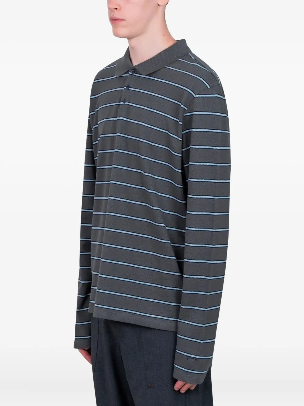 Paloma Wool Coty striped polo shirt - Grijs