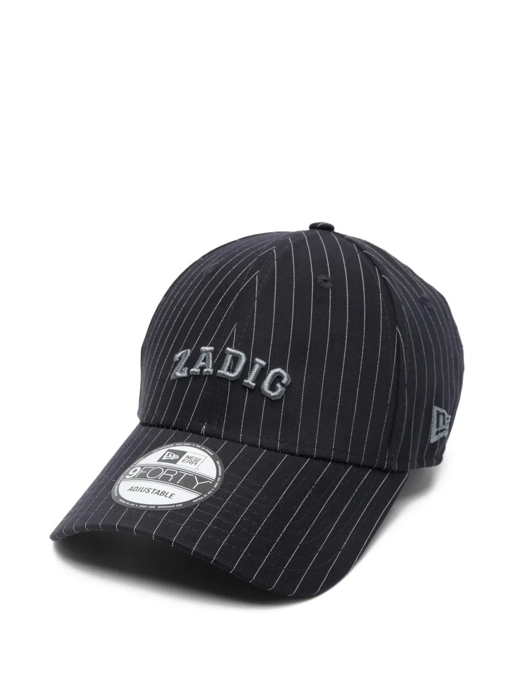 Zadig & Voltaire X New Era 9forty Pinstripe Logo Cap In Black