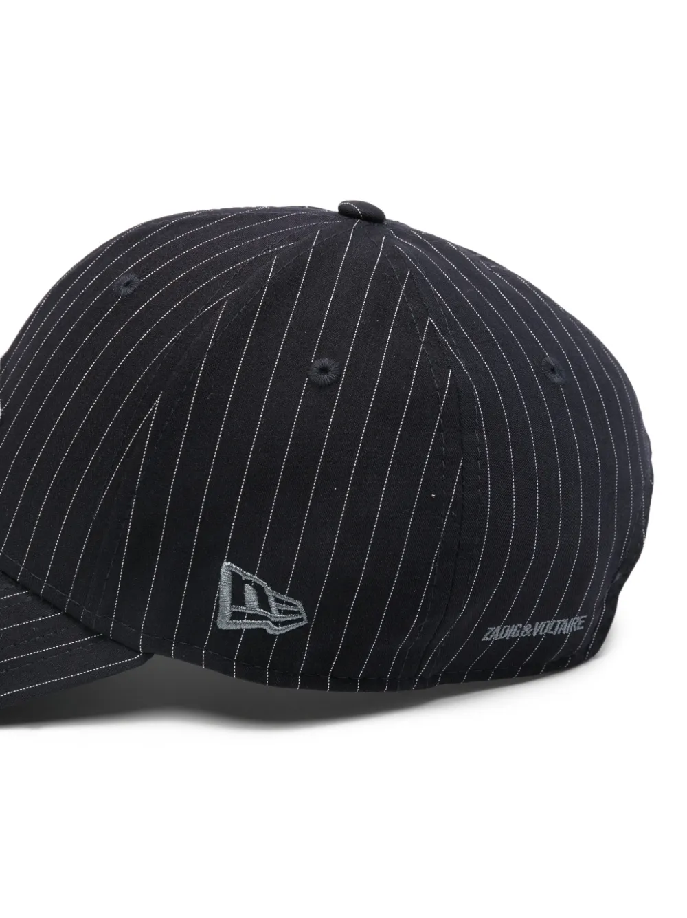 Zadig & Voltaire X New Era 9forty Pinstripe Logo Cap In Black