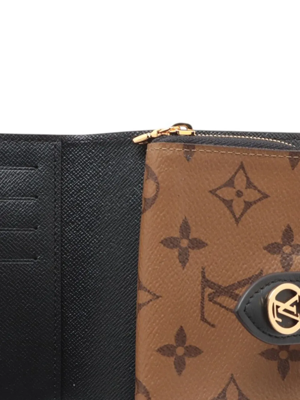 LOUIS VUITTON Pre-owned 2021-2025 Monogram Giant Reverse Juliette Wallet Small Wallets In Brown