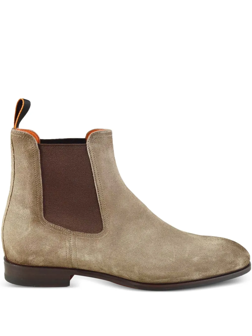 Santoni Archerboot Chelsea laarzen met treklip Beige