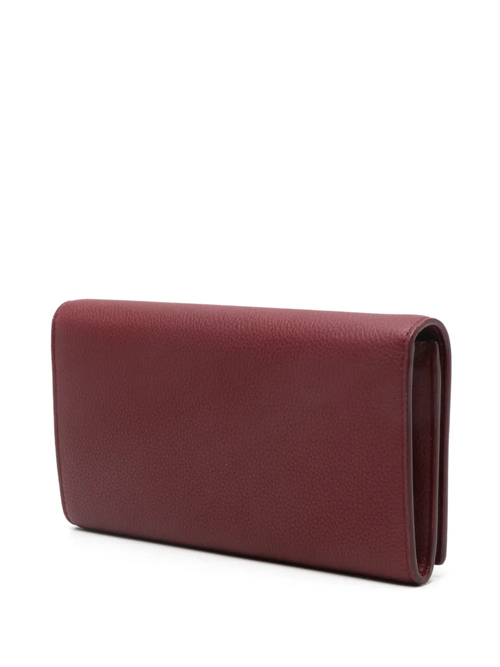  Santoni Chain Leather Wallet - Red 