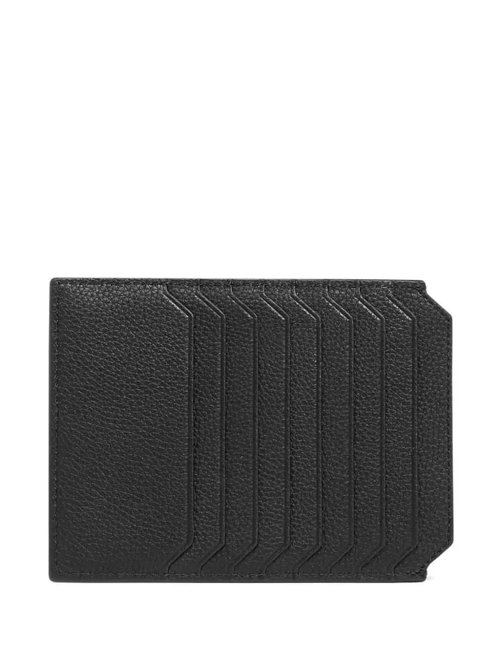 Santoni tumbled leather cardholder - ブラック Santoni tumbled leather cardholder - ブラック