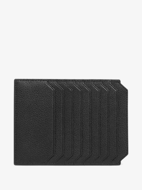 Santoni tumbled leather cardholder