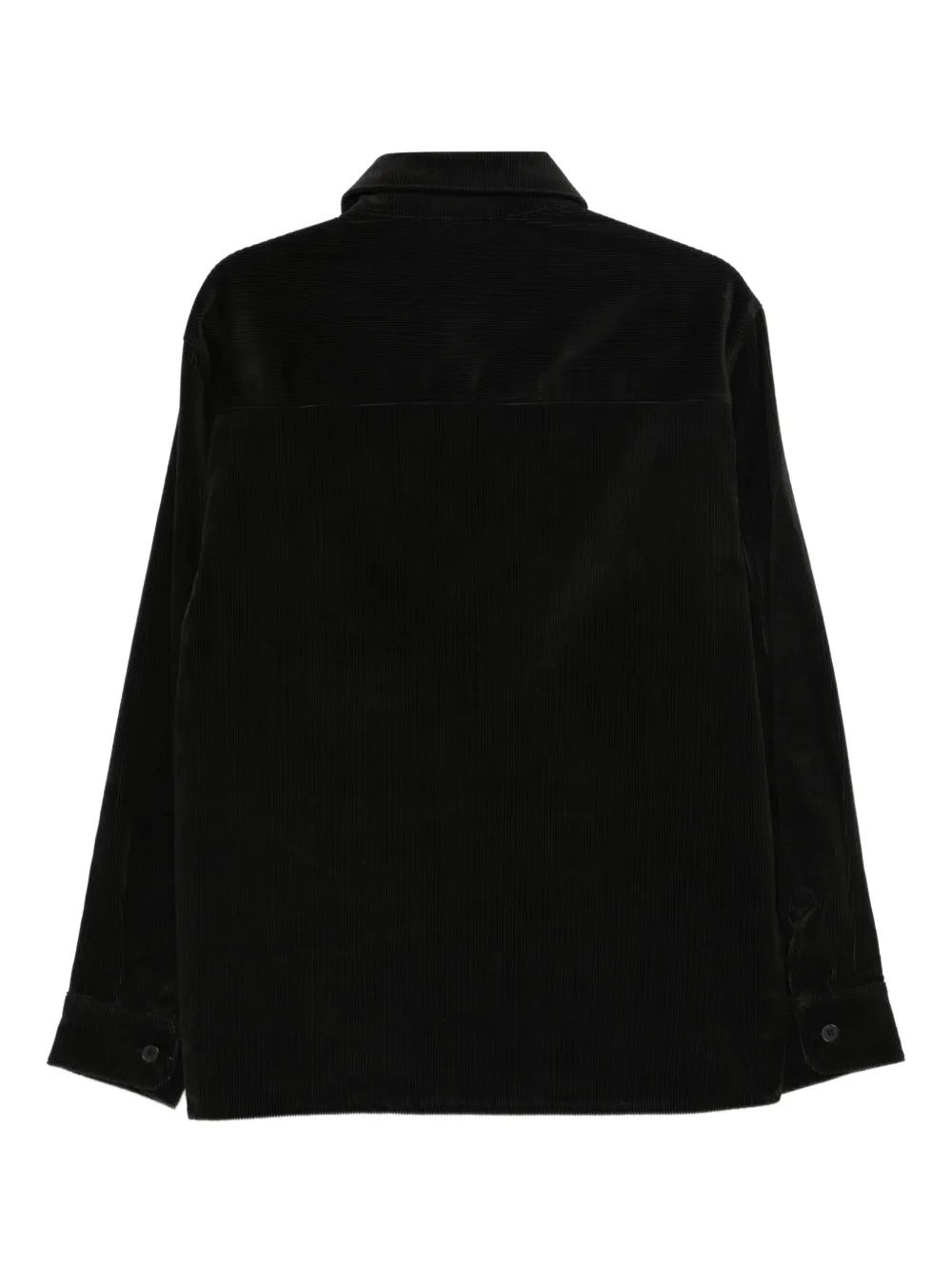 Karl Lagerfeld corduroy chest-pockets shirt - Zwart