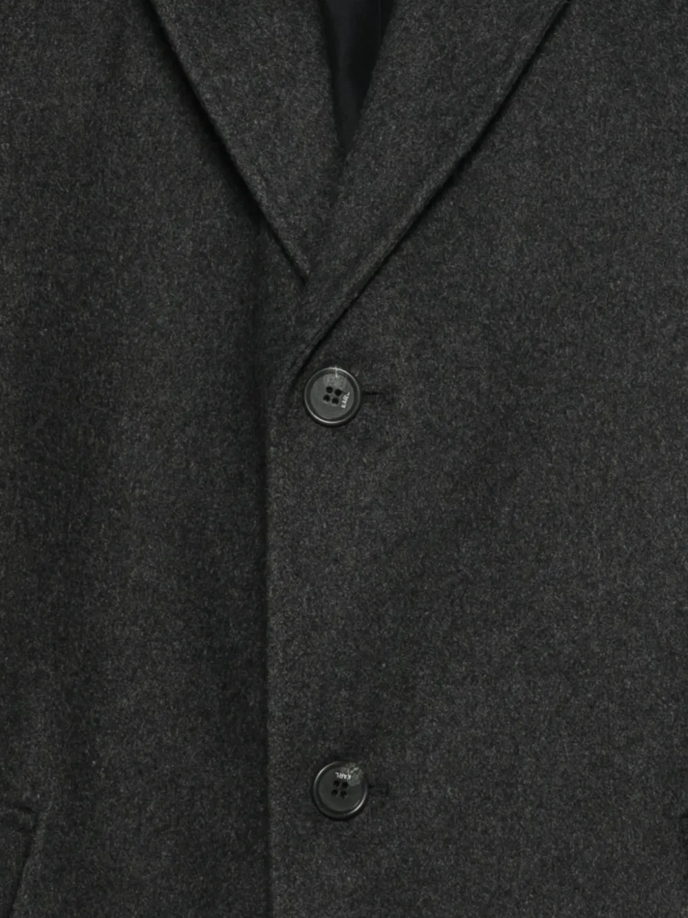 Karl Lagerfeld buttoned coat Grijs