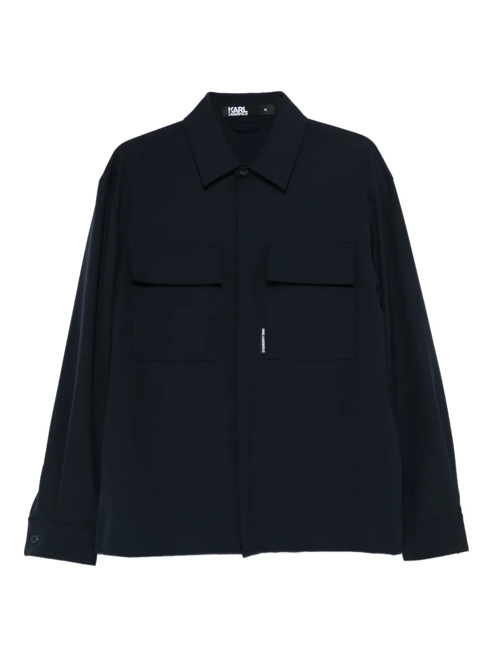 Karl Lagerfeld chemise à poches poitrine | bleu | Image 1