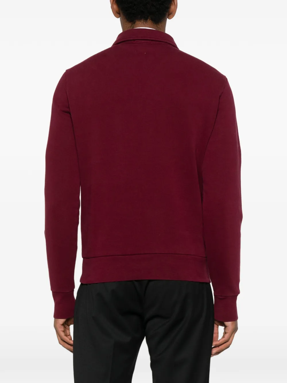 Polo Ralph Lauren Poloshirt met logo en rits Rood