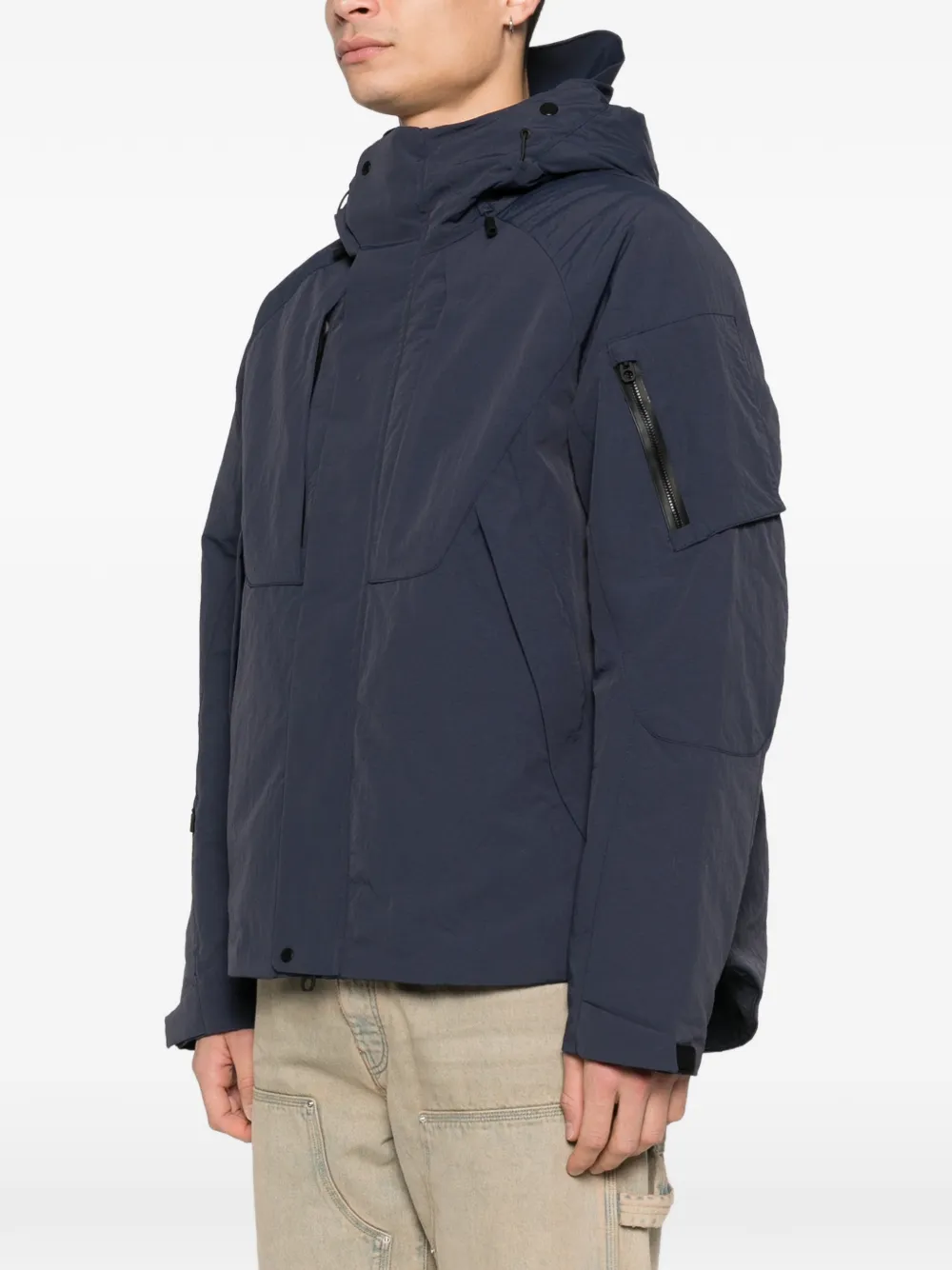  Jg1 Zip-up Hooded Jacket - Blue 