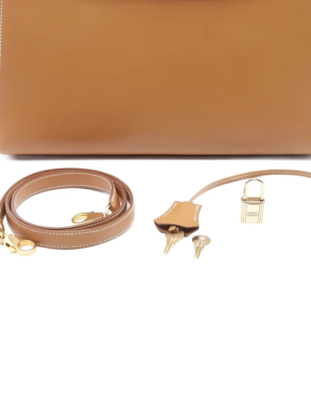 Pre-owned Hermes 1993 Kelly 32 Tote Bag In Brown