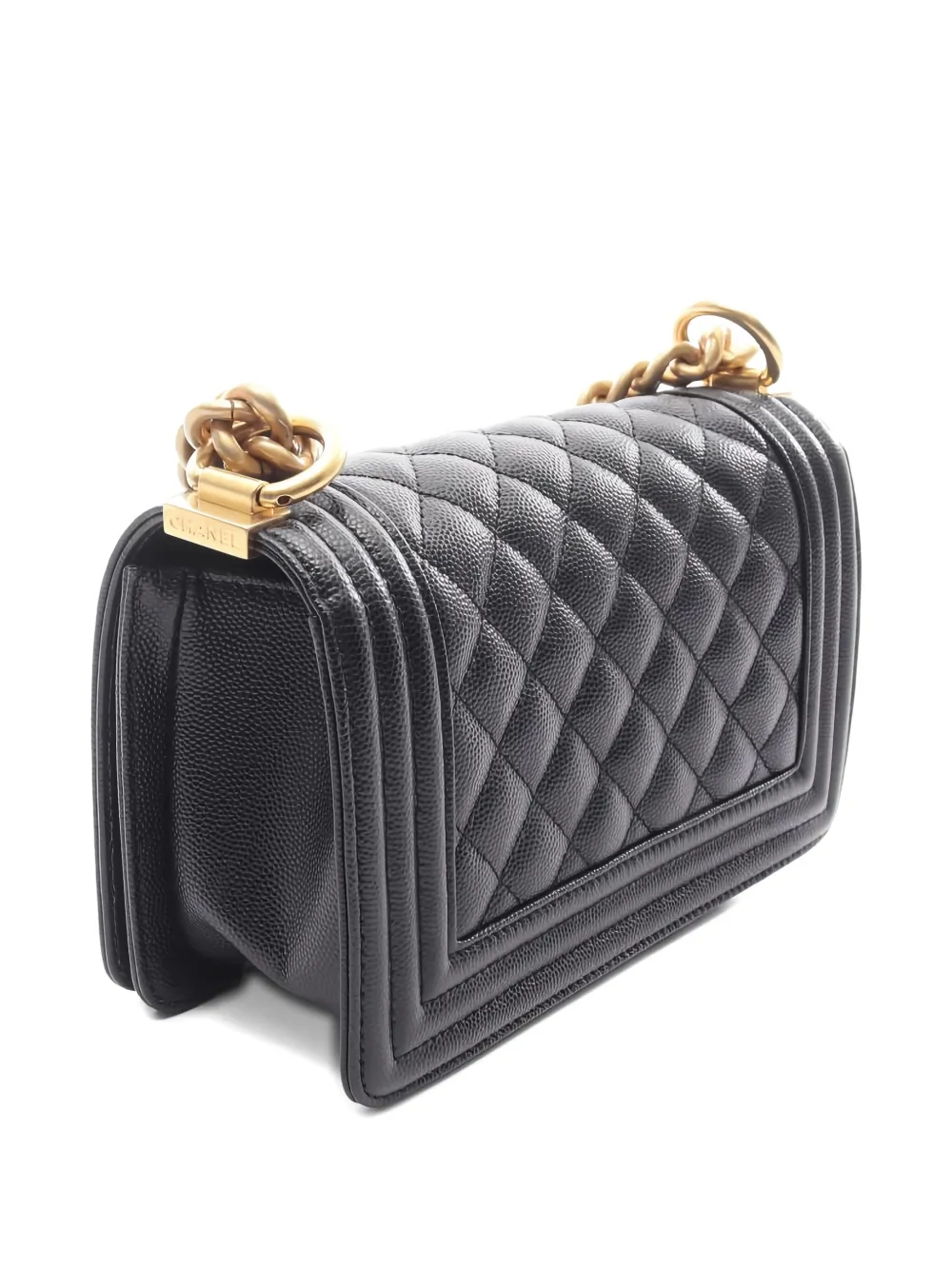 CHANEL Pre-Owned 2021s small Boy Chanel shoulder bag - Zwart