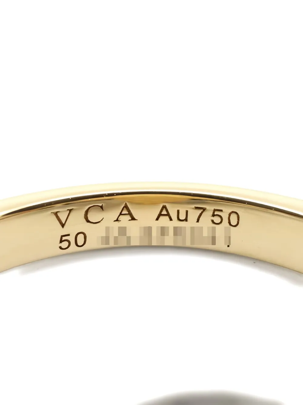 VAN CLEEF & ARPELS Pre-owned 2010s 18k Yellow Gold Alhambra Diamond And Malachite Ring