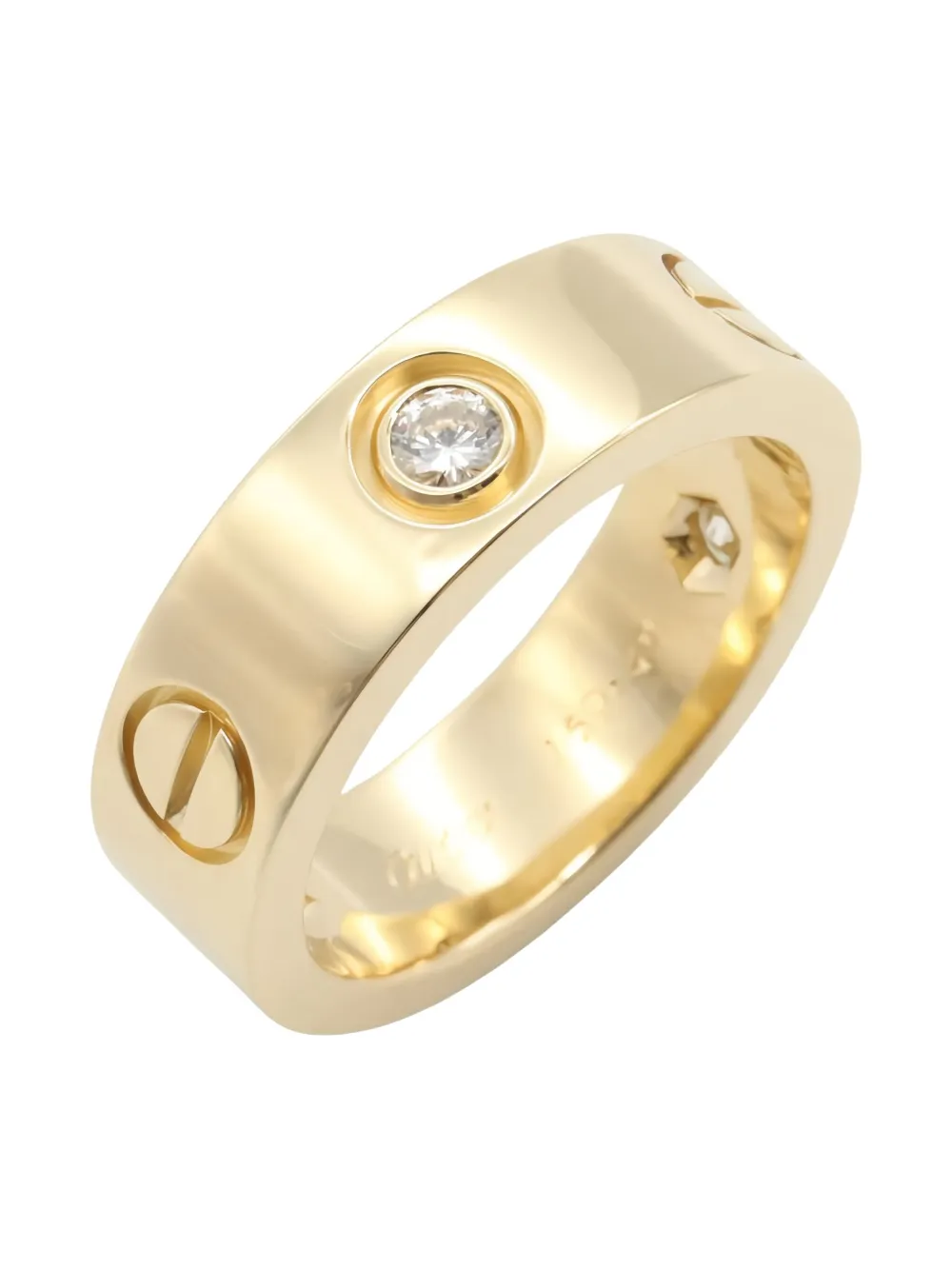 CARTIER Pre-owned 2010s 18k Yellow Gold Love Diamond Ring
