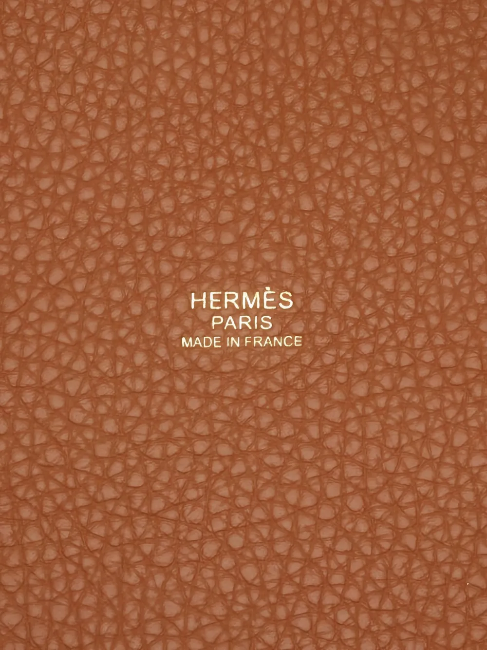 HERMES Pre-owned 2025 Picotane Lock Mm Leather Tote Bag In Brown