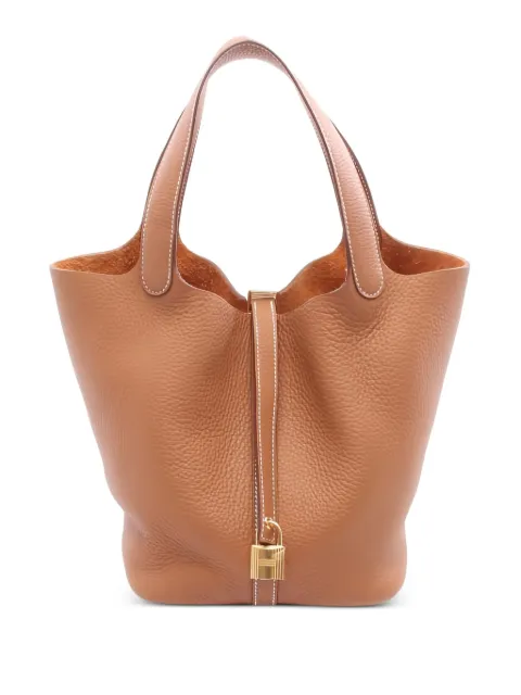 Hermès Pre-Owned 2025 Picotane Lock MM leather tote bag