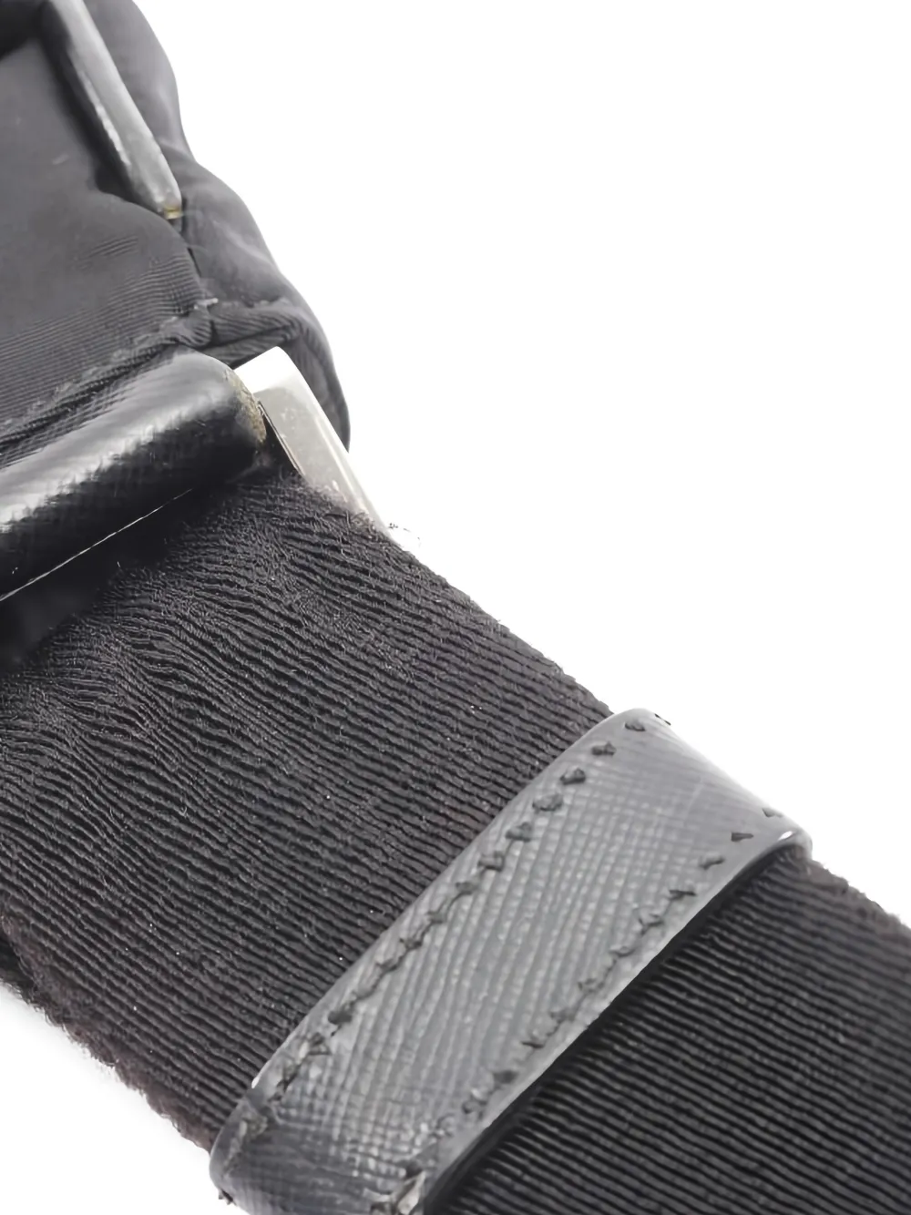 Pre-owned Prada 2000s Logo-plaque Shoulder Bag In Black