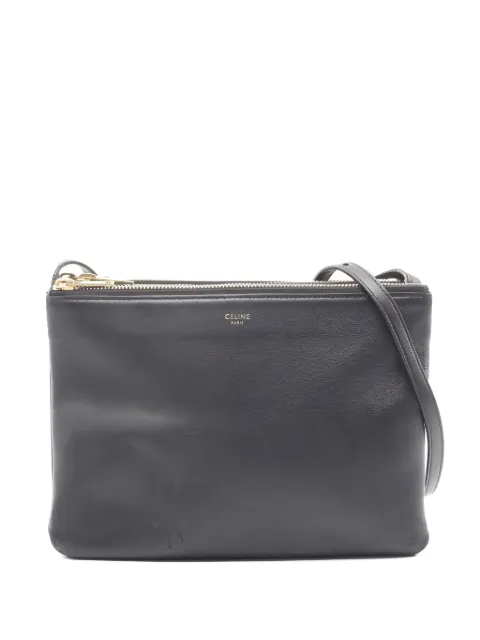Celine Pre-Owned 2000s large Trio leather shoulder bag