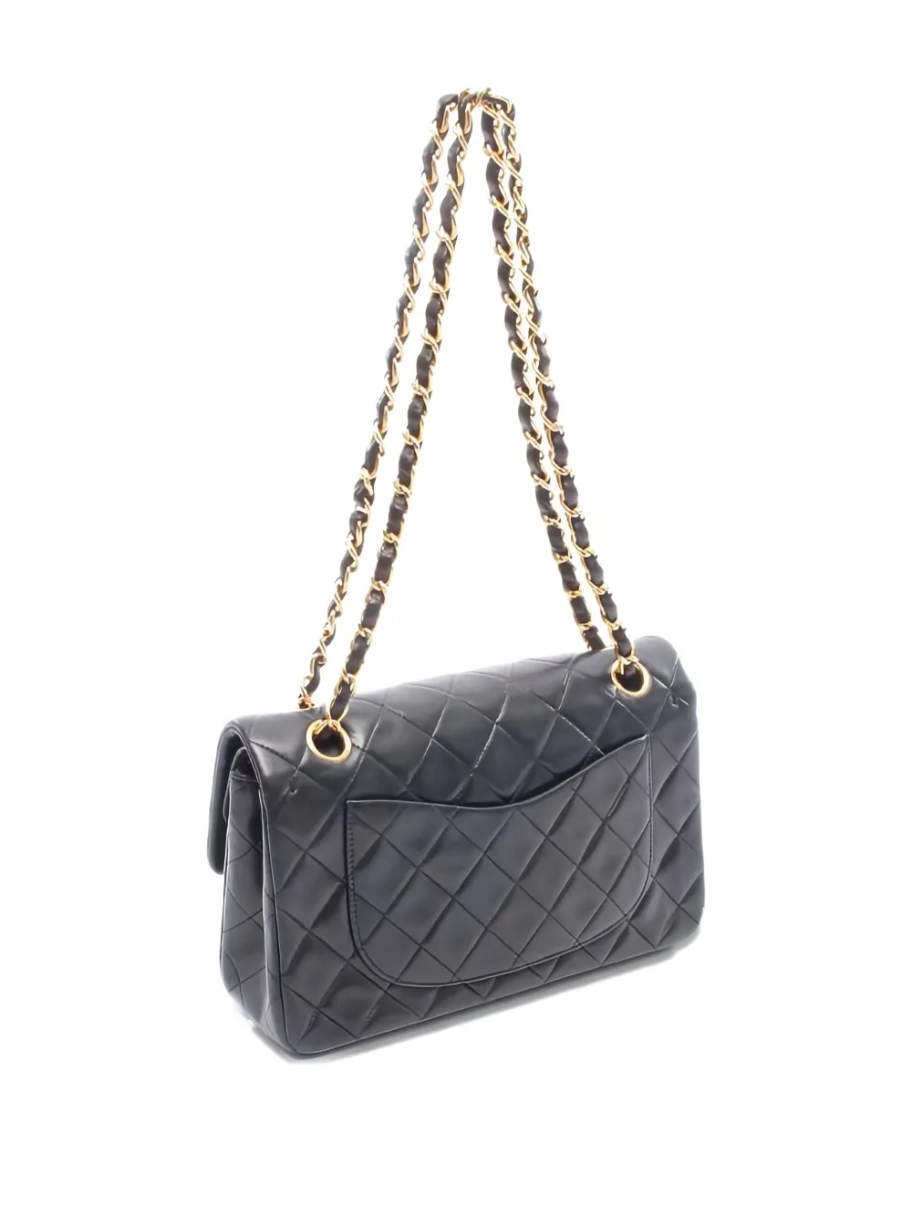 Pre-owned Chanel 1994~1996 Matelasse Flap Chain Shoulder Bag In Black