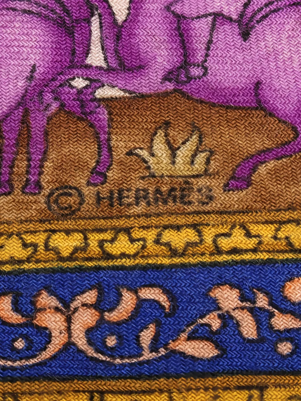 Hermès Pre-Owned 2010s Qalamdan Carré 90 scarf | Image 2