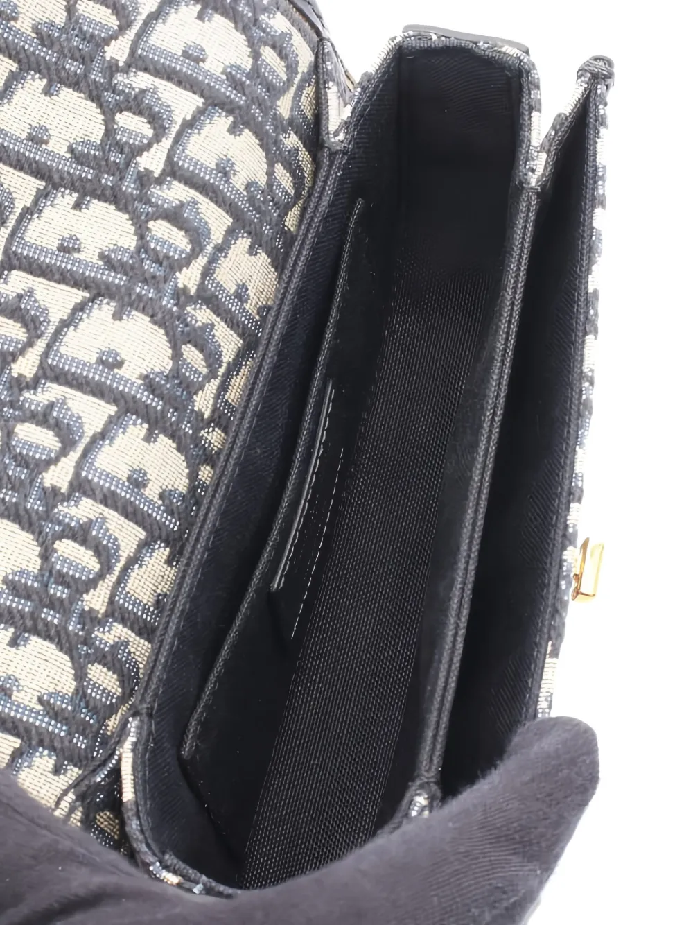 Pre-owned Dior 2010s Small 30 Montaigne Avenue Shoulder Bag In Blue