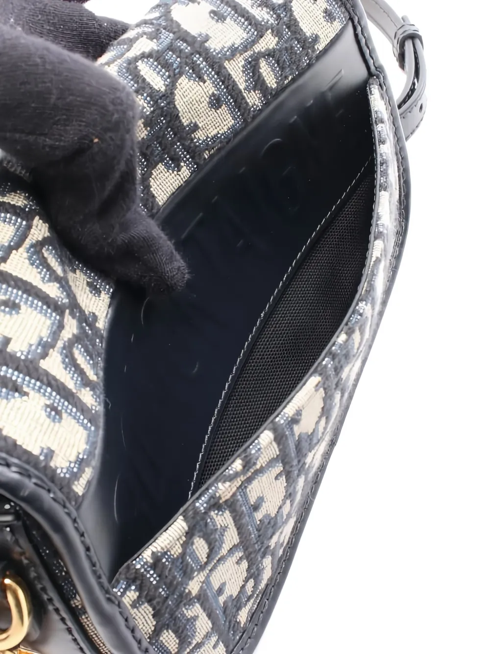 Pre-owned Dior 2010s Small 30 Montaigne Avenue Shoulder Bag In Blue