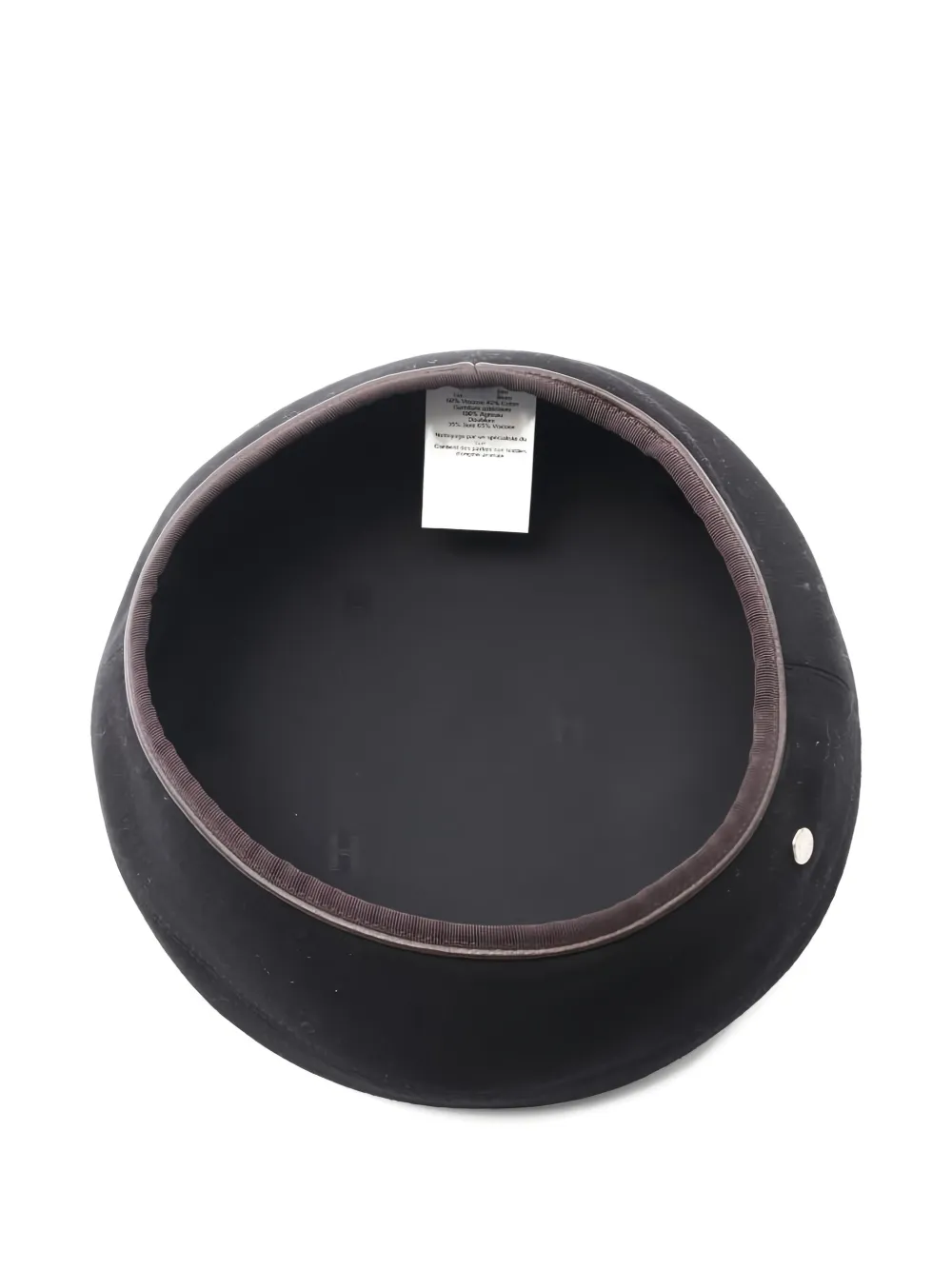 Pre-owned Hermes 2010s Saint Honore Beret In Black