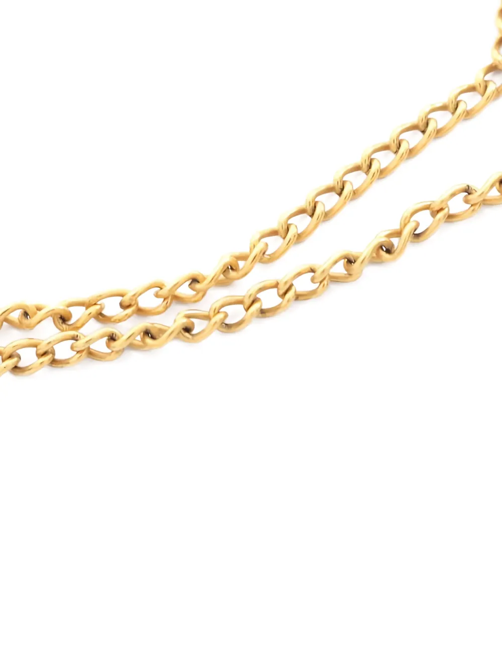 CHANEL Pre-owned 1986-1988 Coco Mark Heart Logo Necklace In Gold