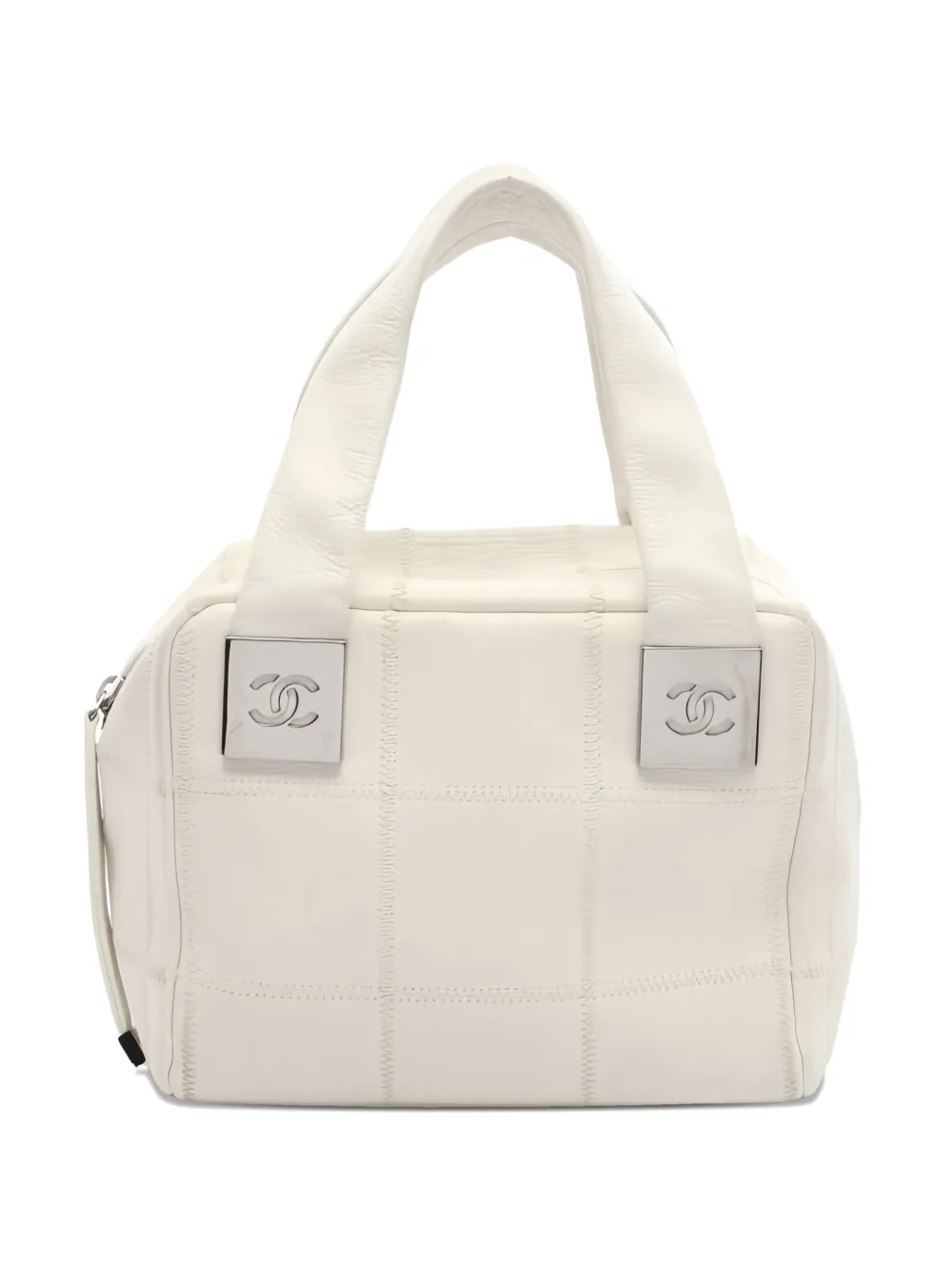 CHANEL Pre-Owned 2003-2004 Chocolate Bar Boston tote bag - ホワイト