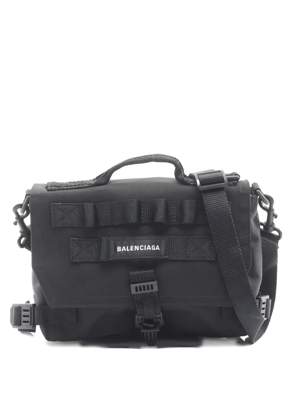 Balenciaga Pre-Owned 2020s logo-patch tote bag - ブラック Balenciaga Pre-Owned 2020s logo-patch tote bag - ブラック