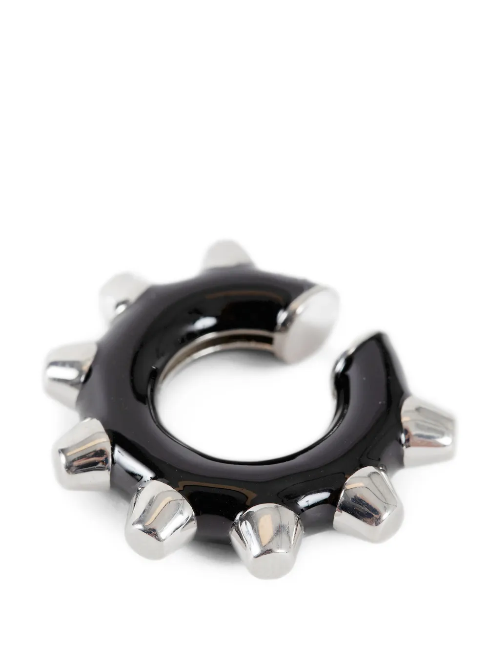 Jil Sander silver ear cuff - Zwart