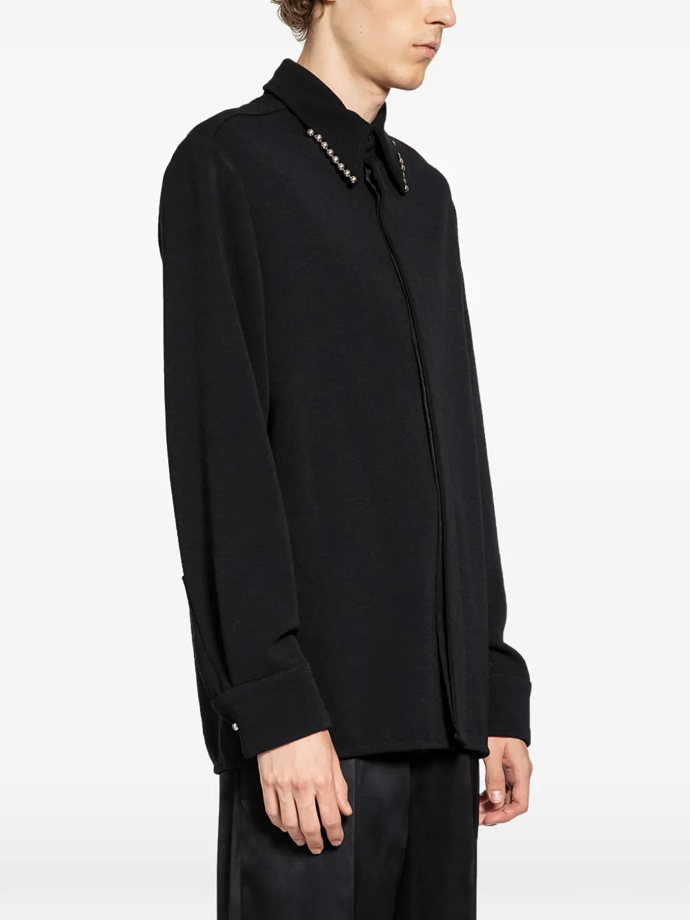 Jil Sander embellished shirt - Zwart