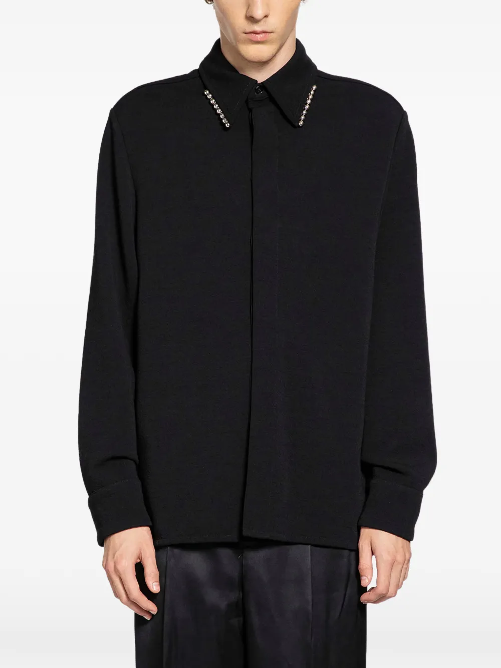Jil Sander embellished shirt - Black