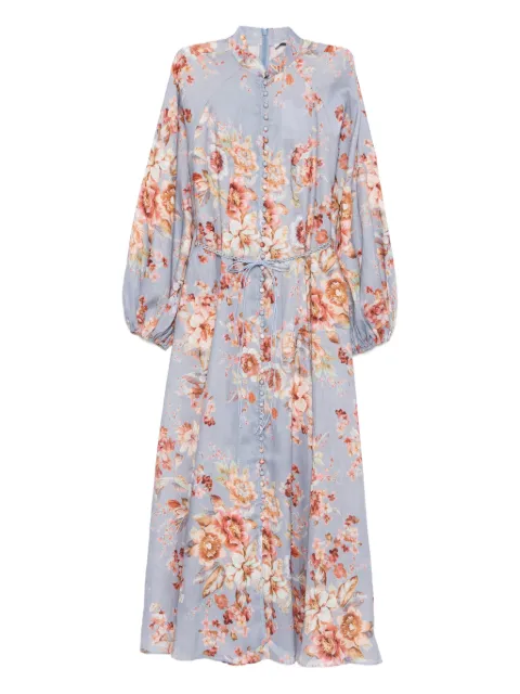 ZIMMERMANN Awaken Billow floral midi dress
