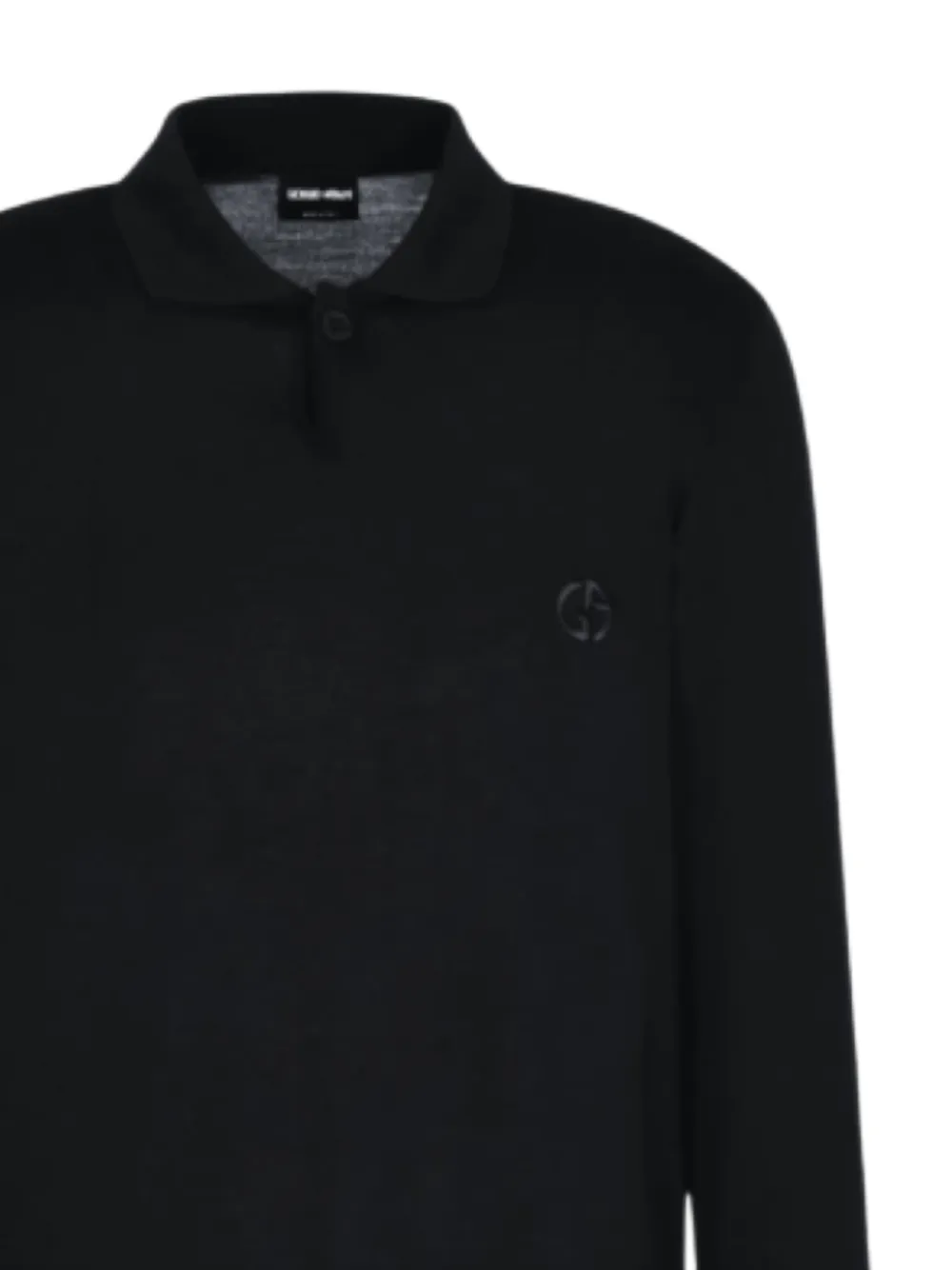 Giorgio Armani Poloshirt met logo Zwart