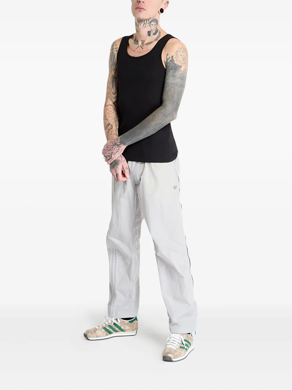 adidas side-zip track pants Grijs