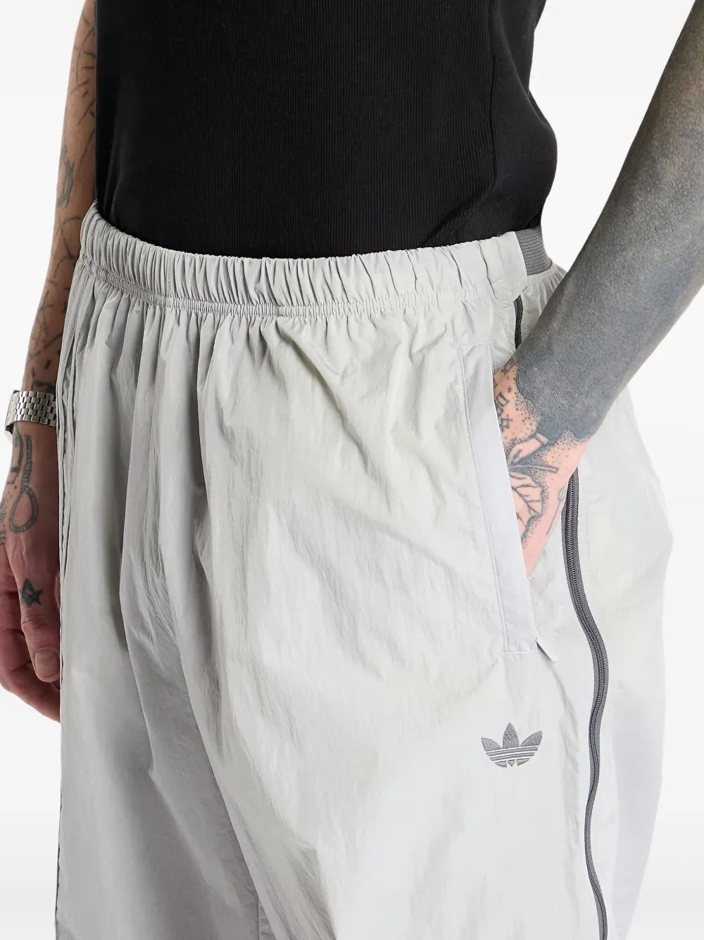 adidas side-zip track pants Grijs