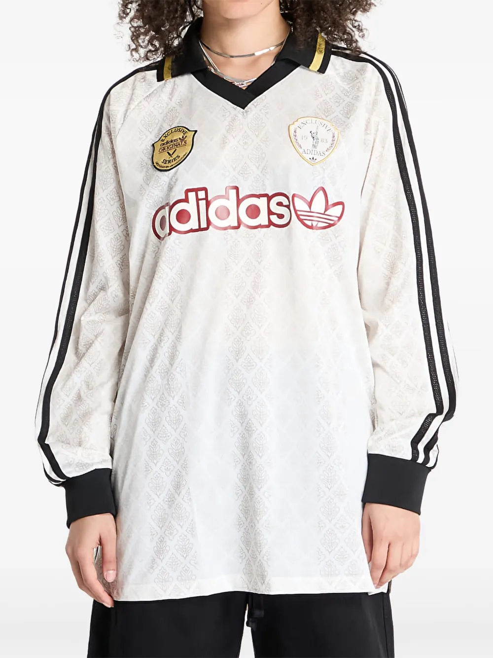 adidas Jersey met lange mouwen Beige