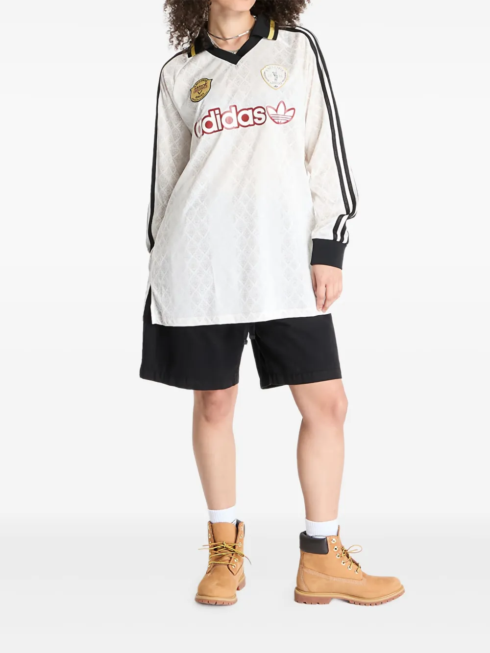 adidas Jersey met lange mouwen Beige