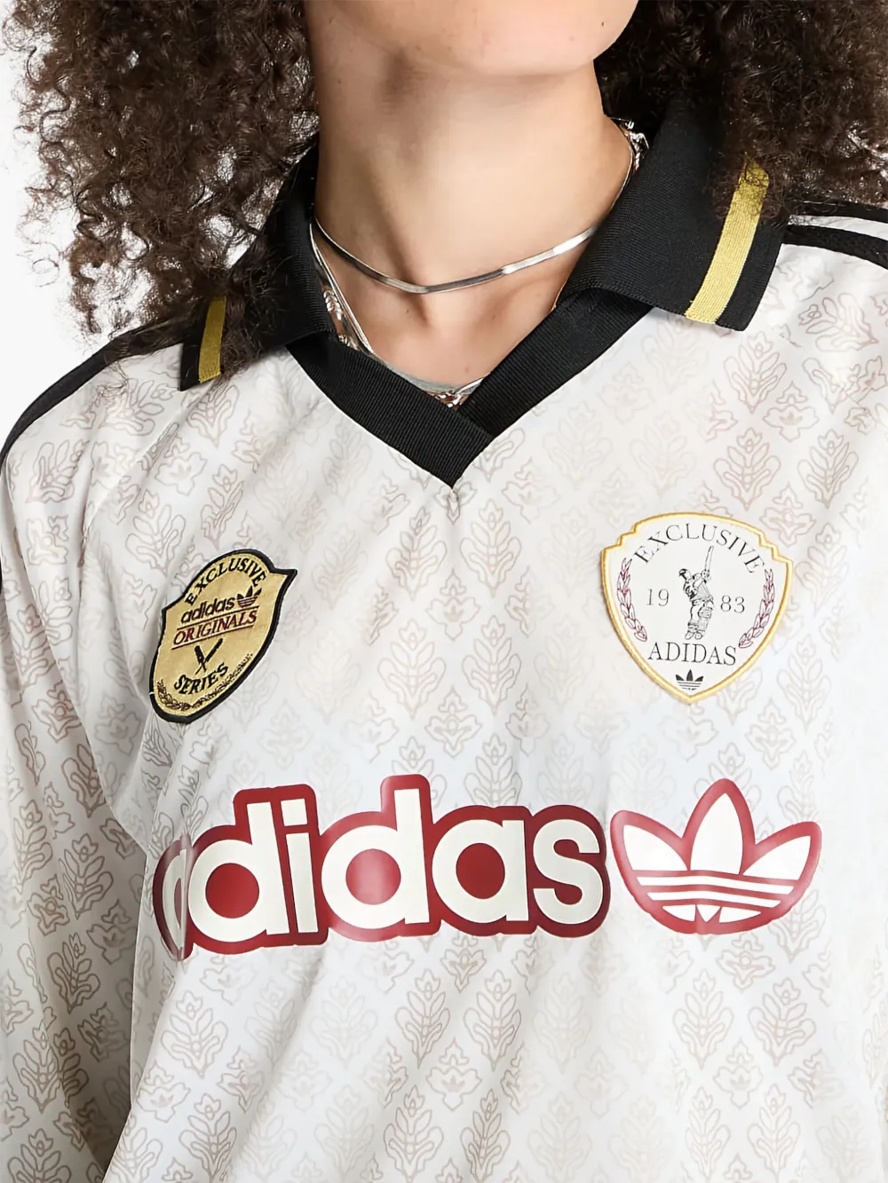 adidas Jersey met lange mouwen Beige