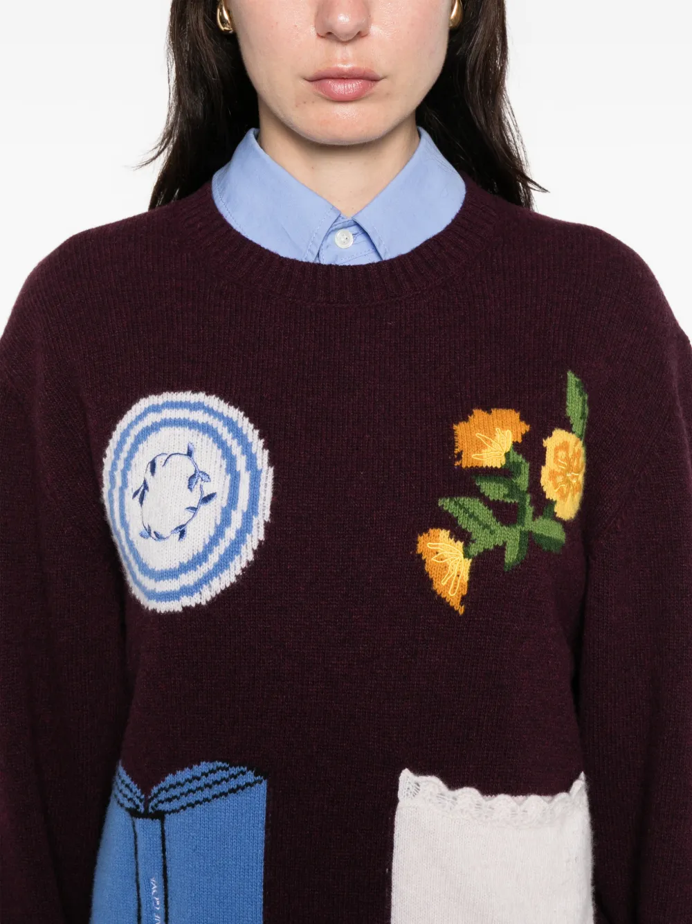 Stine Goya Crew-neck Sweater In Red